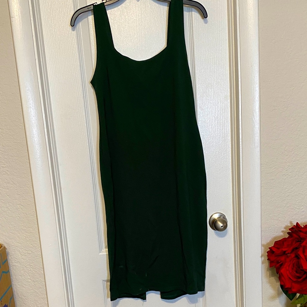 Popular Basics Dark Green Dress
